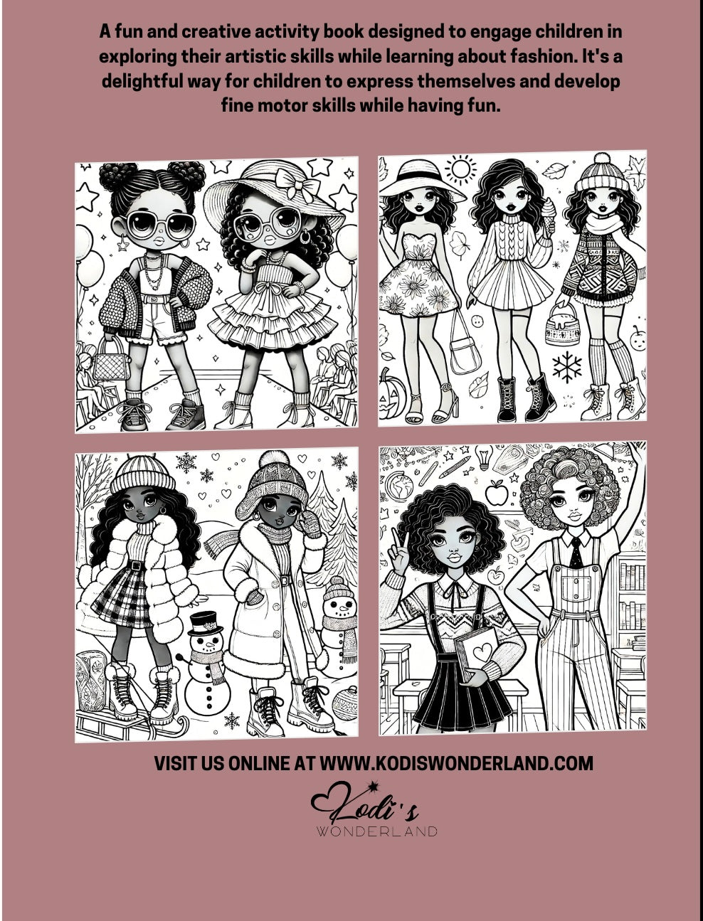 Kodi's Fashionista Coloring Book